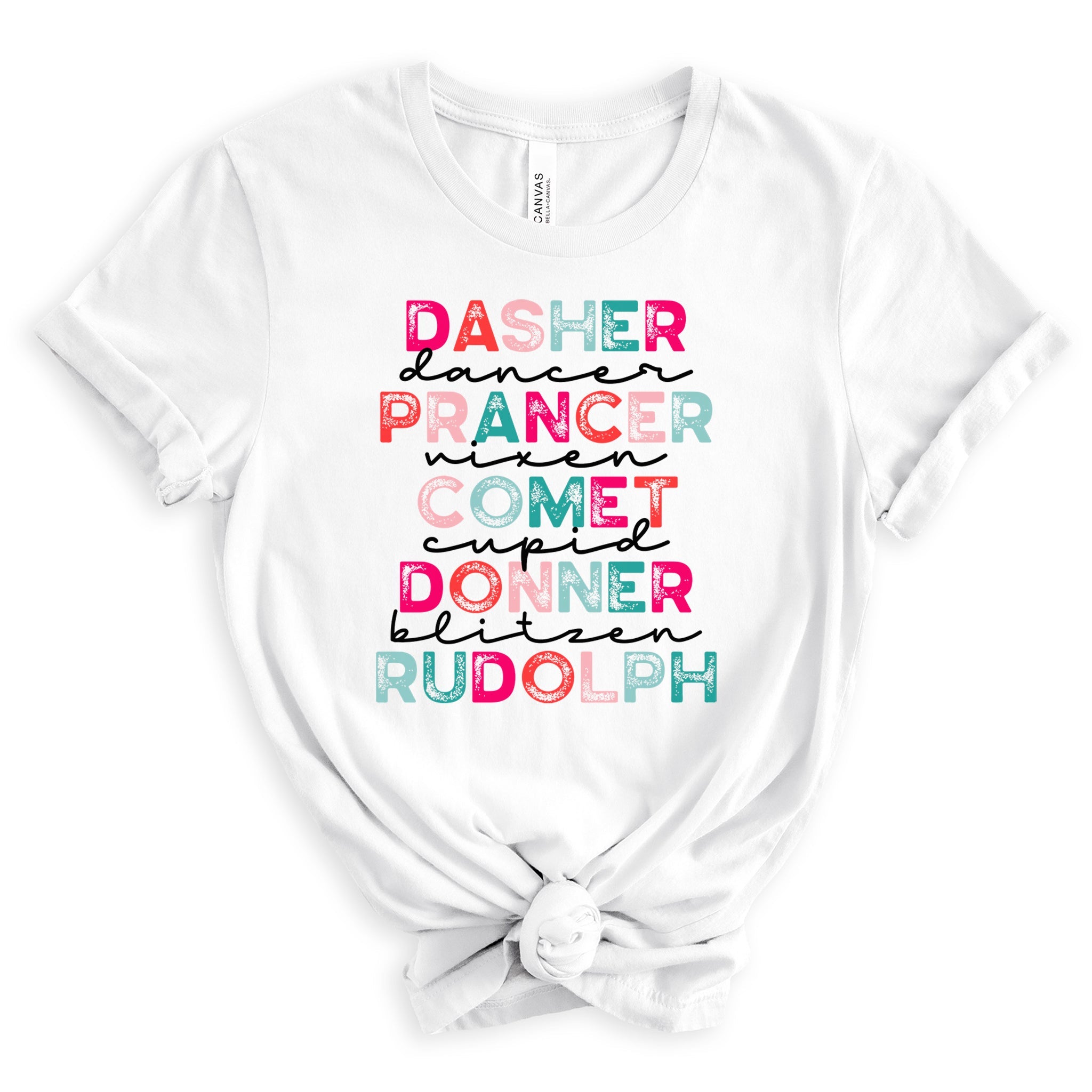 Reindeer Names Premium T-Shirt - Embedded Designz