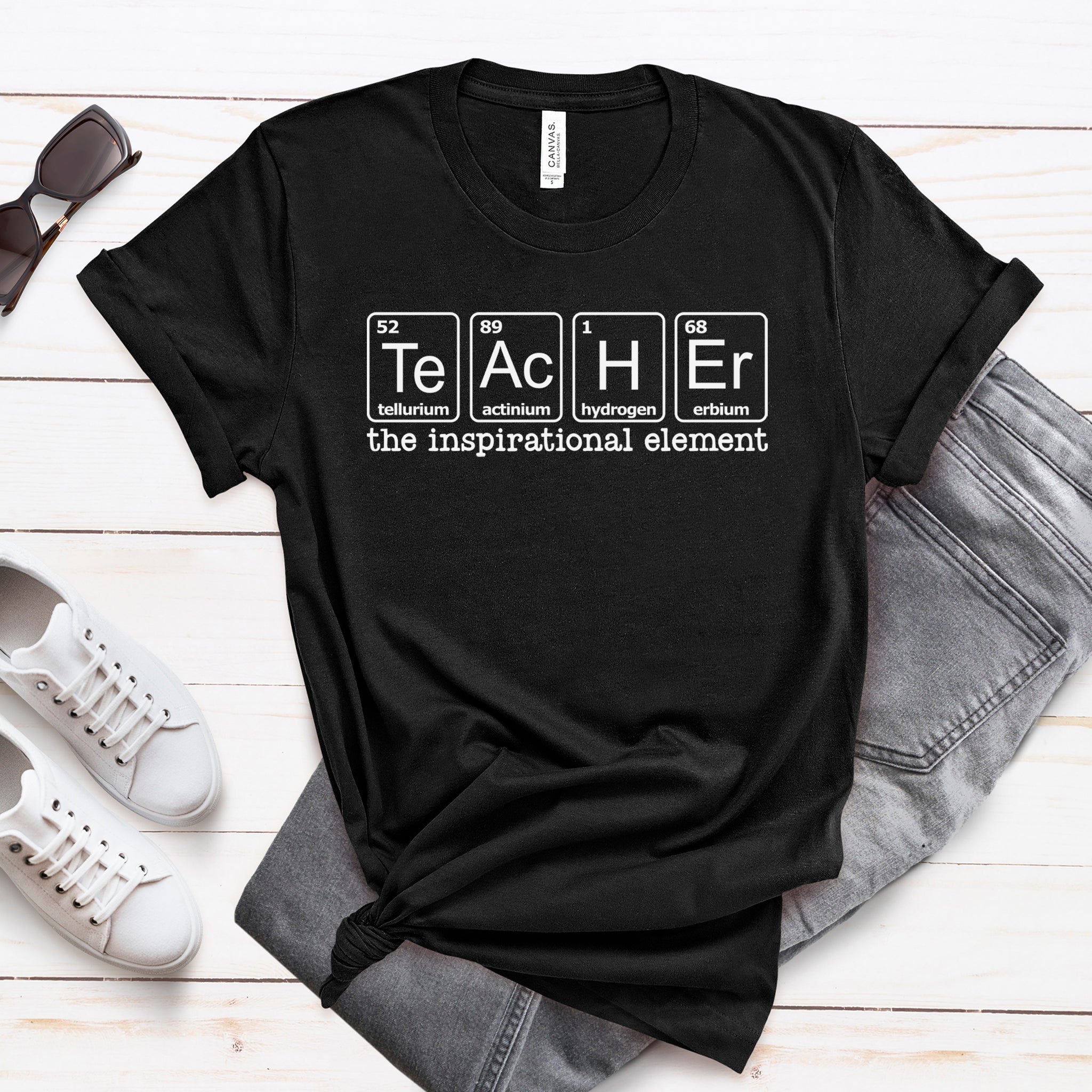 Teacher - The Inspirational Element Premium T-Shirt - Embedded Designz