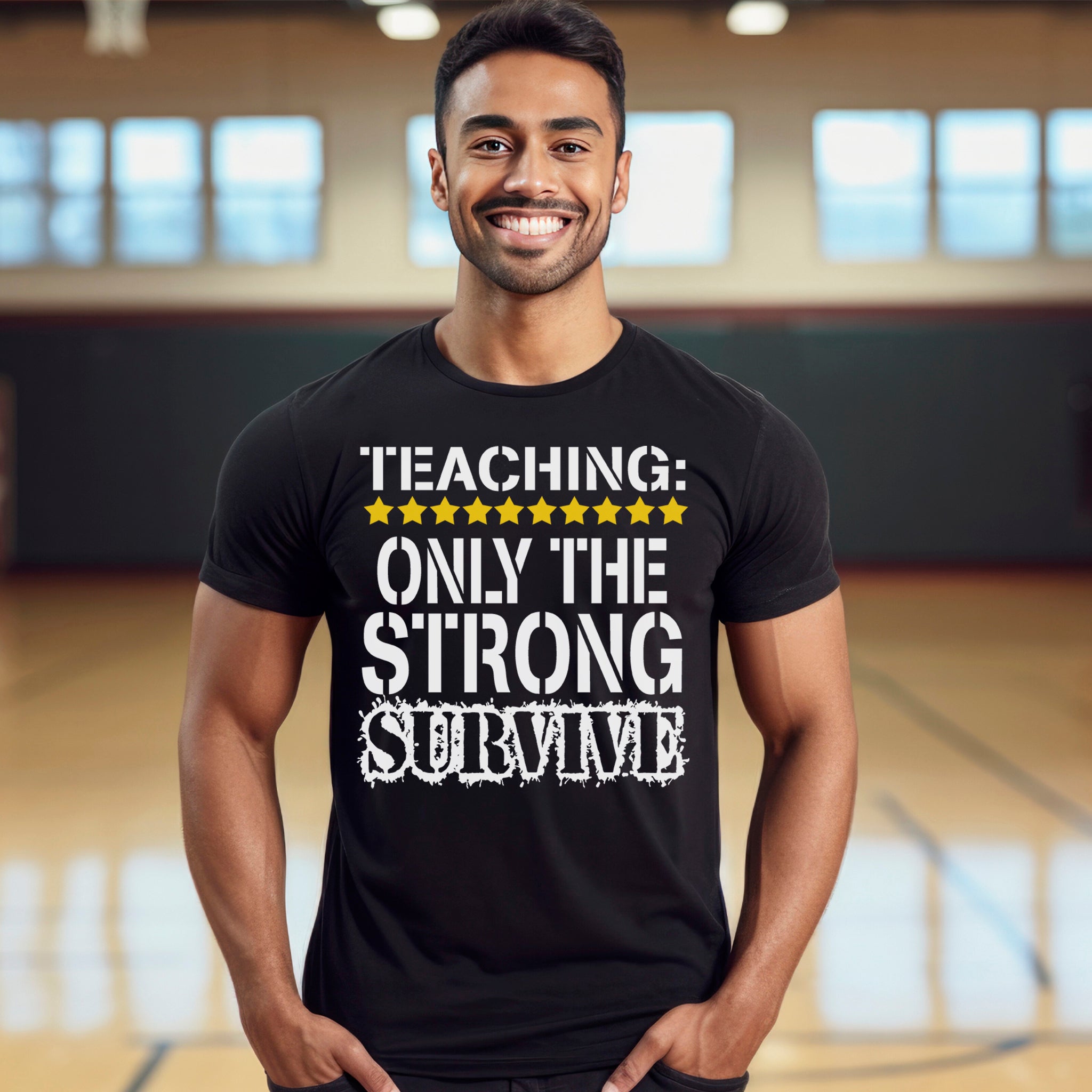 Teaching...Only The Strong Survive Premium T-Shirt - Embedded Designz