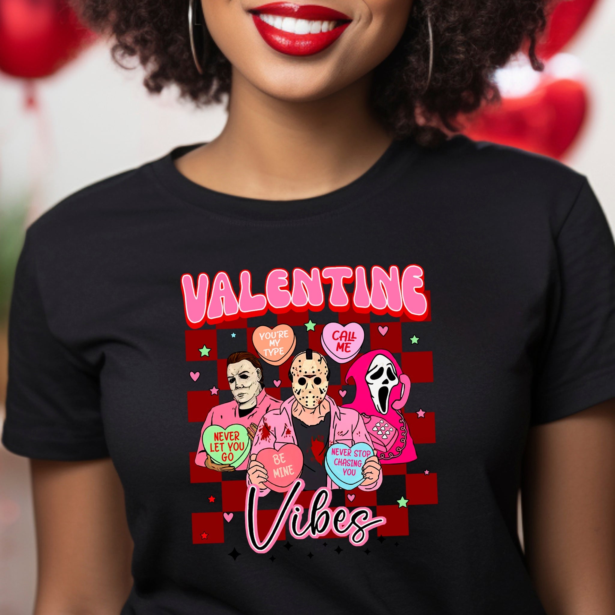 Valentine Vibes Premium Valentine's T-Shirt - Embedded Designz